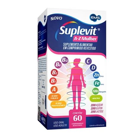 Suplevit A Z Mulher 60 cápsulas Ems ONE Pharma