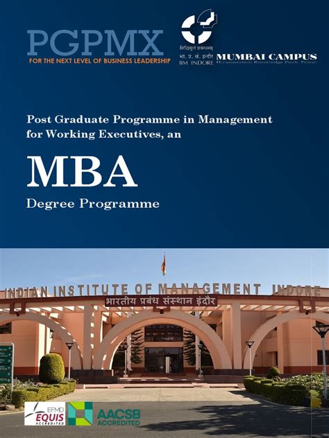 Pgpmx Degree Programme Pdf University And College Admission