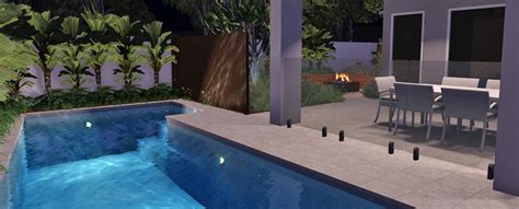 3D rendered swimming pool concepts, visualise your new outdoor space