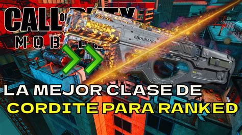 MEJOR CLASE PARA CORDITE CoD Mobile MJ Ranked YouTube