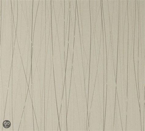 Dutch Wallcoverings Vliesbehang Streepjes Crème beige bol