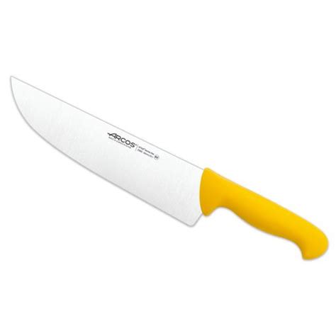 Cuchillo Carnicero Acero Inoxidable Arcos 2900 250 Mm Color Amarillo