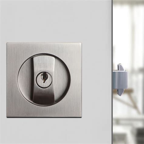 Square Sliding Door Lock Embedded Sliding Door Lock Pocket Door Lock