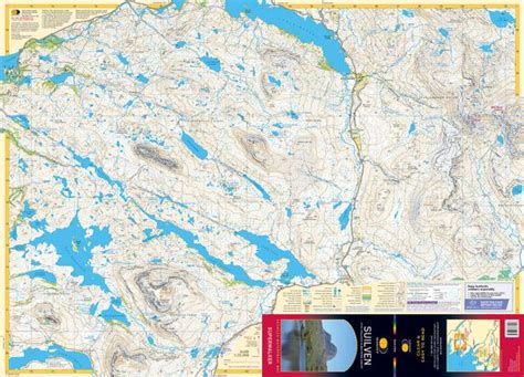 Suilven Wanderkarte Harvey Maps Superwalker