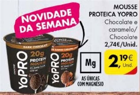 Promo O Mousse Proteica Yopro G Em Pingo Doce