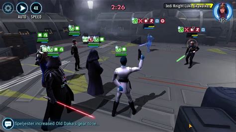 SWGOH GAC Full Banners Vader Vs Rey W JKL JKR GAS YouTube