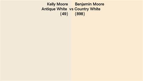 Kelly Moore Antique White Vs Benjamin Moore Country White