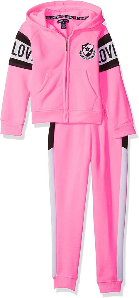 Limited Too Girls Little 2 Piece Fleece Jog Set More