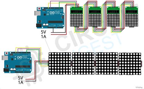 Arduino And MAX7219 LED Dot Matrix Display Interfacing Tutorial