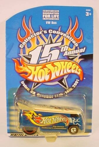 Hot Wheels 15th Collectors Convention 2001 Irvine VW Drag Bus Yellow