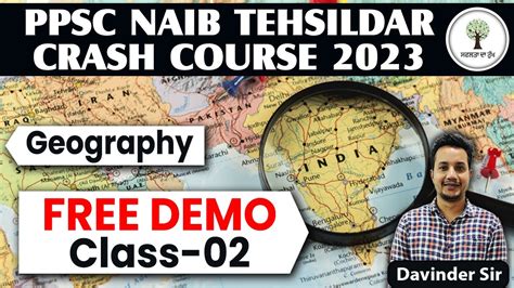 Free Demo Classes Naib Tehsildar Crash Course Day Geography