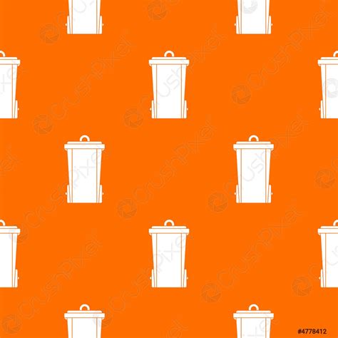 Garbage Bin Pattern Seamless Stock Vector 4778412 Crushpixel