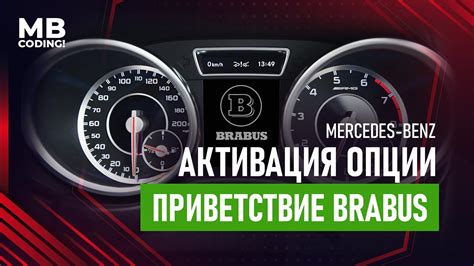 Mercedes Benz активация приветствия Brabus на приборной панели Для Ic172 W463 W166 W156