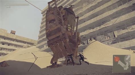 NieR Automata Robots In The Desert Boss Naked Man Adam YouTube