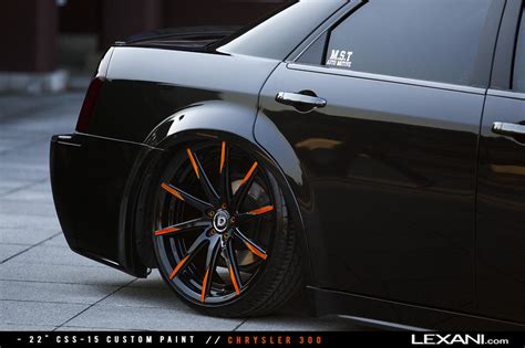 Dark Knight Chrysler 300 On Color Matched Lexani Rims — Gallery