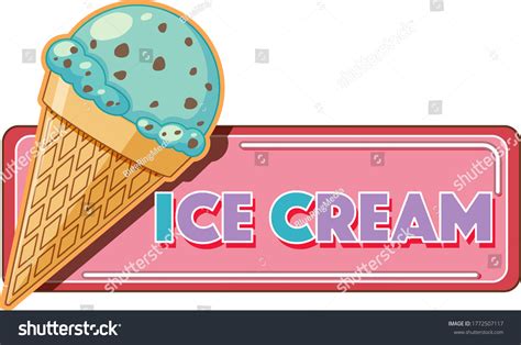 16 Ice Cream Signage Pastel Images, Stock Photos & Vectors | Shutterstock