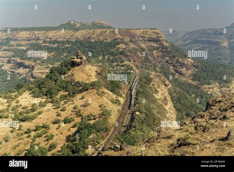 Dec Central Railway Passing Through Bhor Ghat Or Bor Ghat In