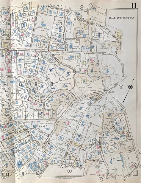 1947 Haverford Map Original Main Line Atlas Lower Merion Township