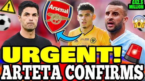 URGENT IT EXPLODED THIS MORNING NOBODY WAITED FOR THIS ARTETA