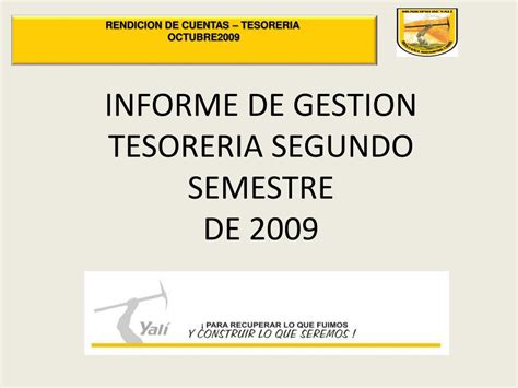 Ppt Rendicion De Cuentas Tesoreria Octubre Powerpoint