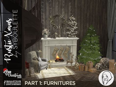 The Sims Resource Tsr Christmas Rustic Xmas Part Furnitures