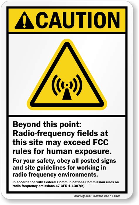 Rf Radiation Warning Signs