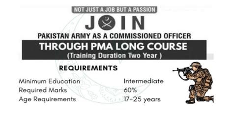 Join Pak Army Pma Long Course Online Registration