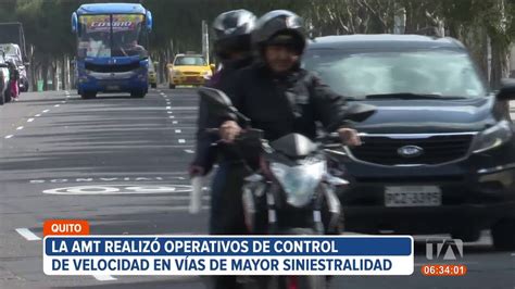 La AMT realizó operativos de control de velocidad en vías de mayor