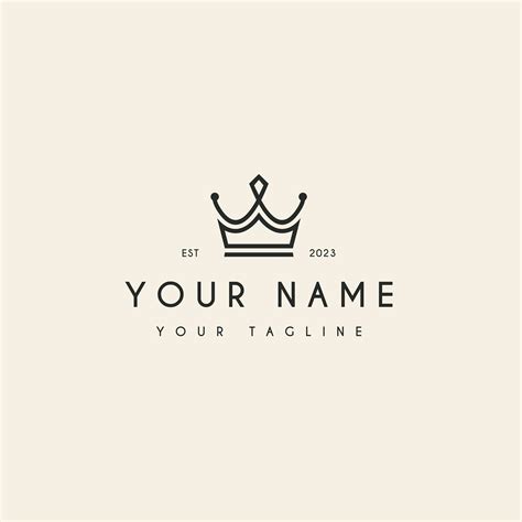 Modern Crown Logo Design to Be Personalized With Your Texts and Colors ...