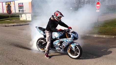 Burn 636 Kawasaki Zx6r 2004 Stunt YouTube