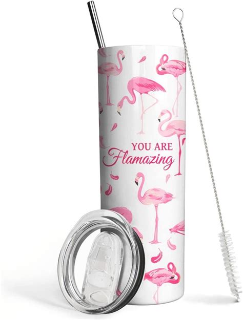 Flamingo Gifts For Women Pink Flamingo Cup Insulated Double Wall