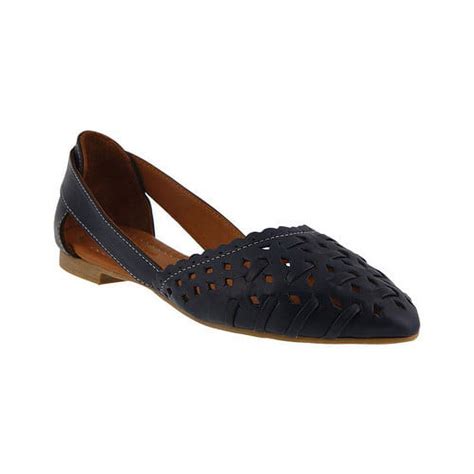 Spring Step Women's Delorse Pointed Toe Slip On Flats, Black,6 - US ...