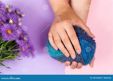 Beautiful Nude Manicure Woman Hands With Perfect Manicure Woman Hand Care Hands And Spa