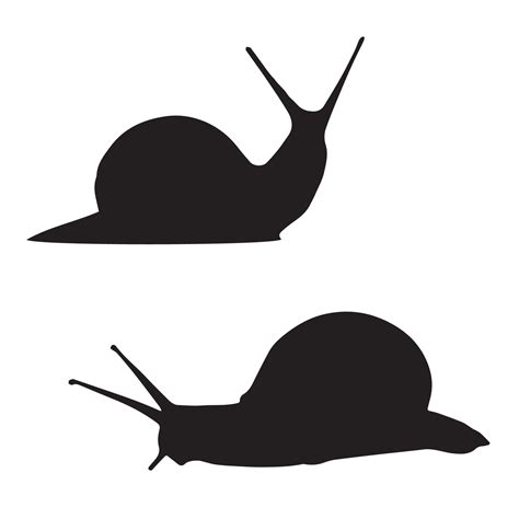 Snail Silhouette Art 7491118 Vector Art At Vecteezy