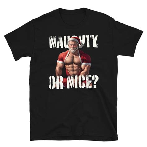 Oso gay musculoso travieso o agradable Papá gay Hunk Santa Navidad Gay LGBT Etsy España
