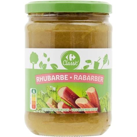 Compote Rhubarbe Carrefour Classic Le Bocal De G Prix Carrefour