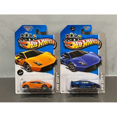 Hot Wheels 風火輪 Lamborghini Gallardo LP 藍寶堅尼 超跑 蝦皮購物