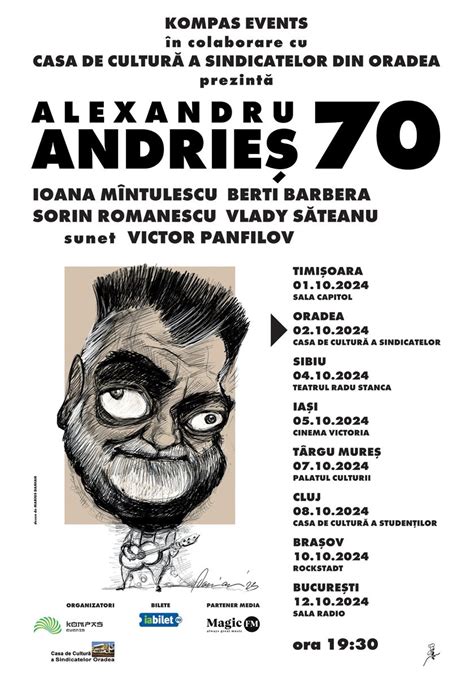 Bilete Oradea Concert Alexandru Andries 2 Oct Ora 1930 Casa De