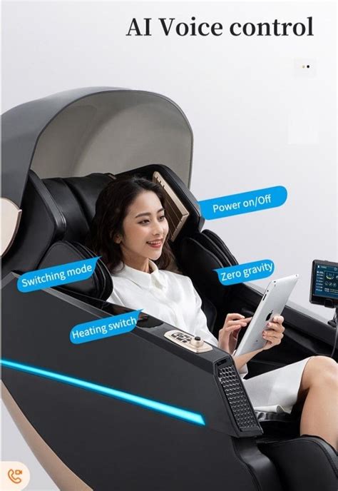 Black Pu Leather Automatic Luxury Massage Chair Vs 988 For Personal