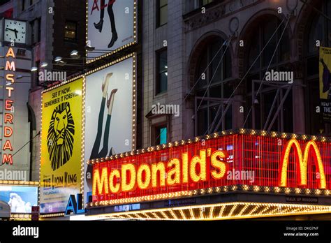 Mcdonald S Restaurant Nd Street Times Square New York