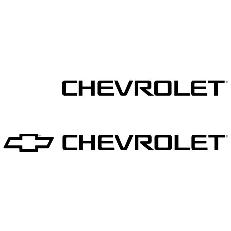 Chevrolet Logo Black and White (2) – Brands Logos