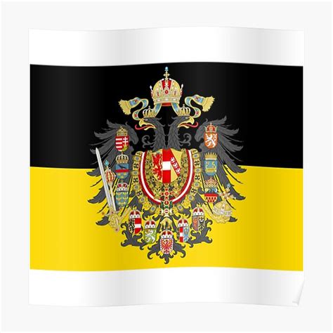 "Stylised Austrian empire flag " Poster by AidanMDesigns | Redbubble