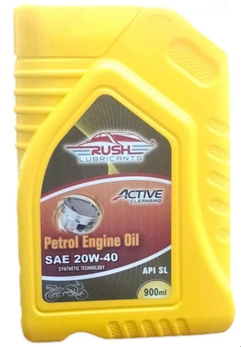 Bike Synthetic Technology 900ml Rush Lubricants Petrol Engine Oil