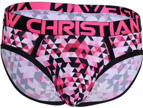 Andrew Christian Triangles Brief W Almost Naked MAAT XL Heren Ondergoed Slip Bol