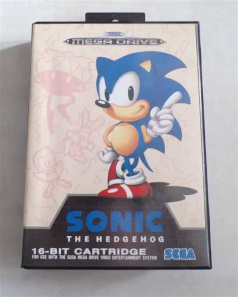 SEGA MEGADRIVE JEU 16 Bit Sonic The Hedgehog Complet Tres Bon Etat EUR