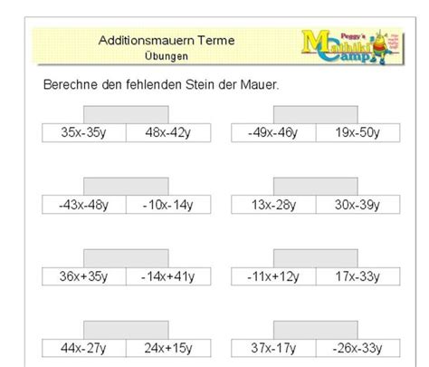 Klammern Auflösen Terme Klasse 5 Arbeitsblätter Pdf April Rarter Schule