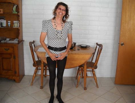 Mature Granny In Polkadot Dress