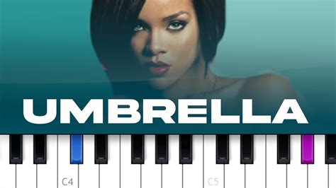 Rihanna Umbrella Piano Tutorial Youtube