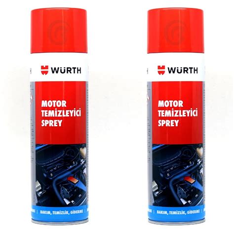 2X Würth Motor Temizleyici Sprey 500 ml Su Gerekmez Fiyatları ve