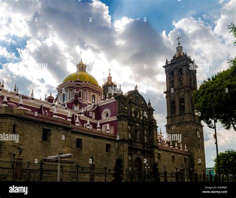 Puebla Cathedral - Puebla, Mexico Stock Photo - Alamy